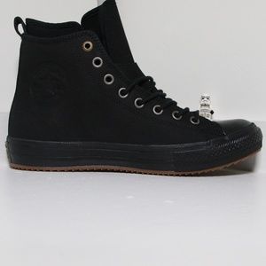 Black Leather Waterproof Converse All Star Boots